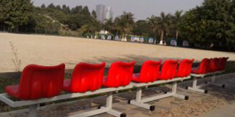 廈門鼓浪嶼風景區體育場可拆卸看臺安裝完畢