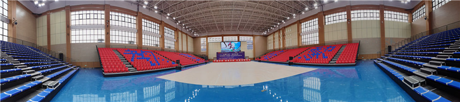 山丹新城區(qū)全民健身中心體育館看臺座椅