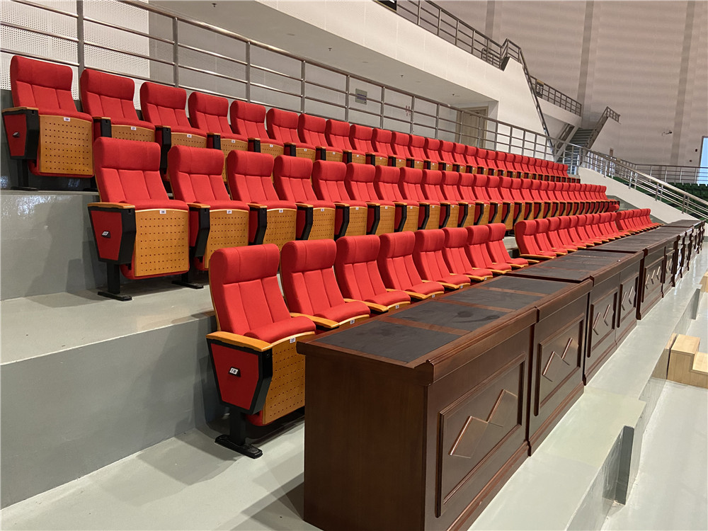江蘇灌南縣體育館看臺座椅項目